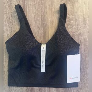 New with tags Lululemon align tank top, Ripple Emboss Black, Size 6.